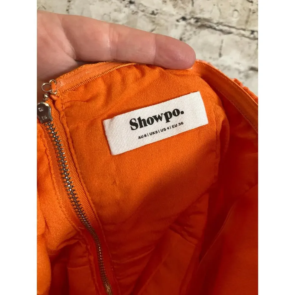 Showpo Orange Floral Midi Dress - Picture 13 of 14